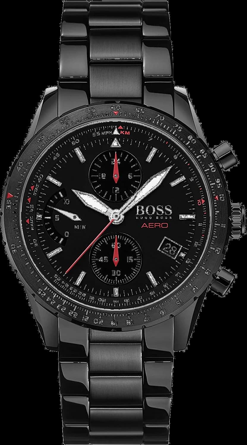 Hugo Boss 1513771 chronographe noir et brun — Montres Outlet