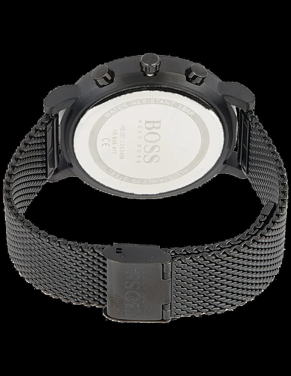 Montre Hugo Boss 1513813 homme détail cadran noir