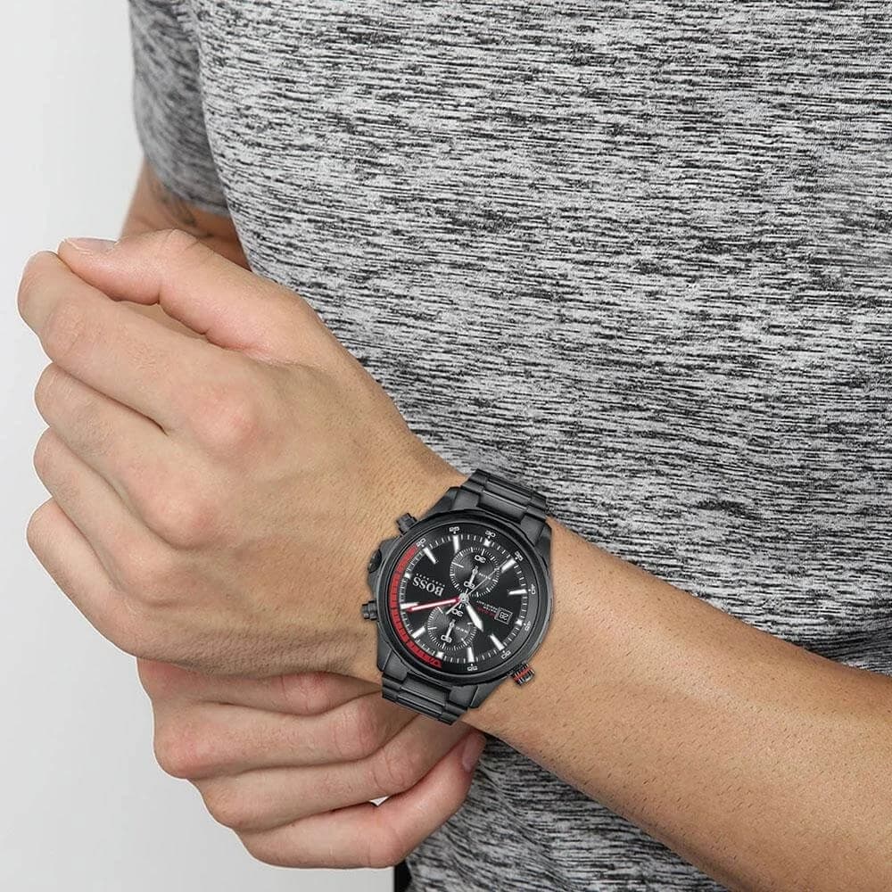 Montre Hugo Boss 1513825 homme verso boîtier argent