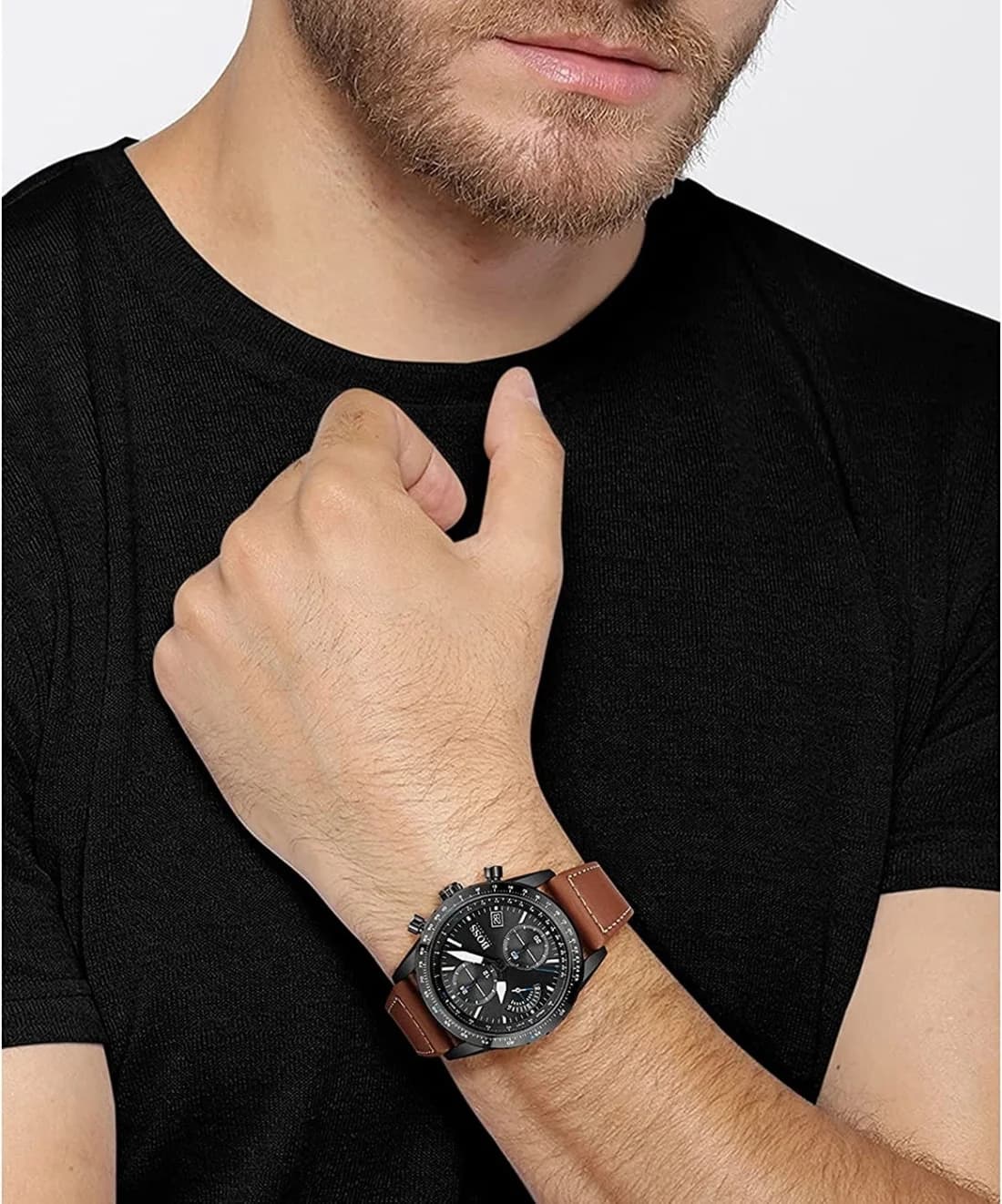 Montre Hugo Boss 1513851 homme verso boîtier noir