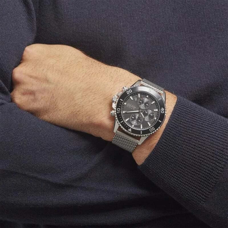 Montre Hugo Boss 1513904 homme verso boîtier argent