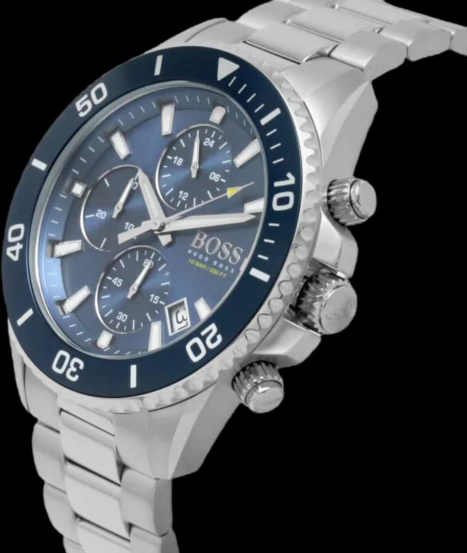 Montre Hugo Boss 1513907 homme détail cadran bleu