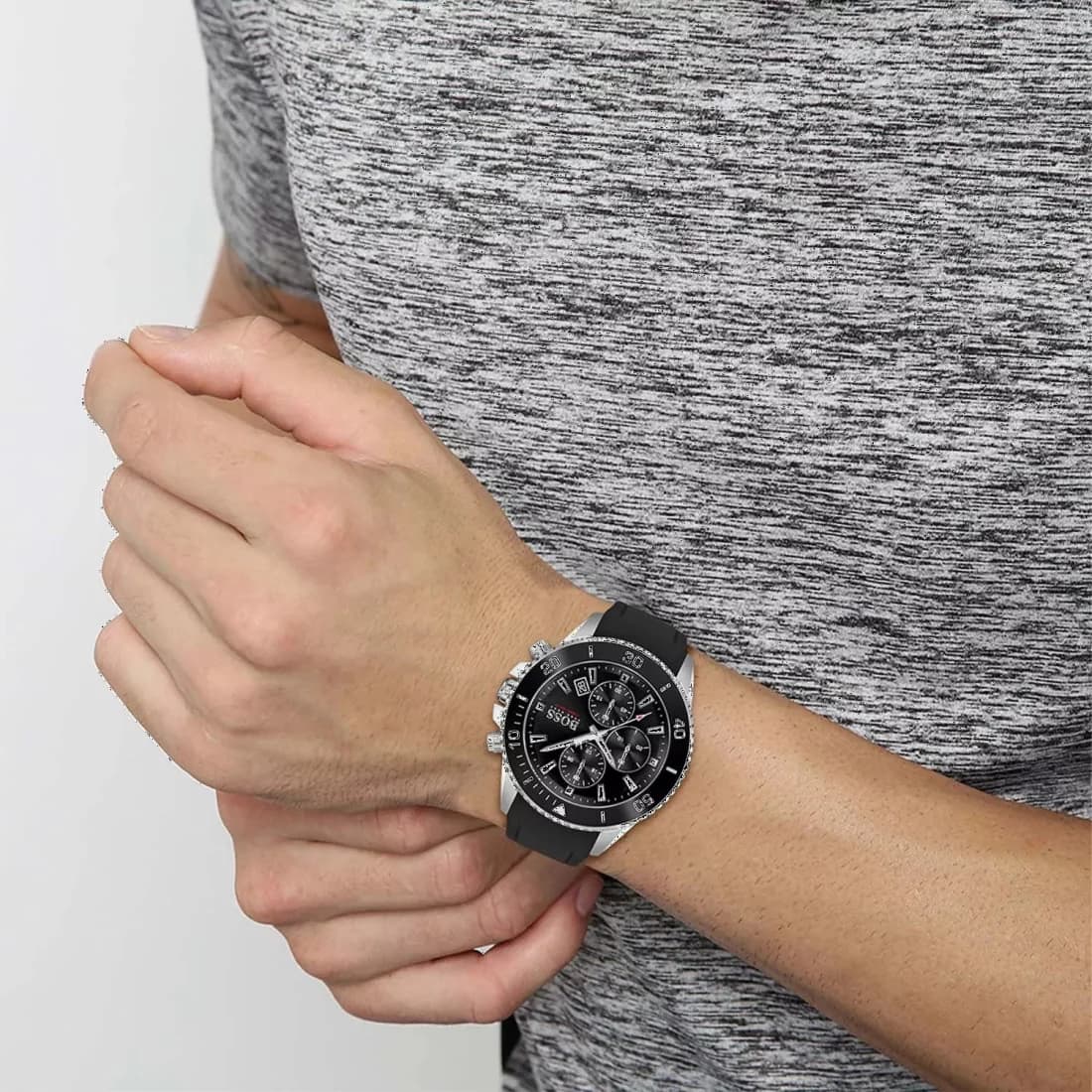 Hugo Boss 1513912 Admiral cadran analogique quartz date verre minéral