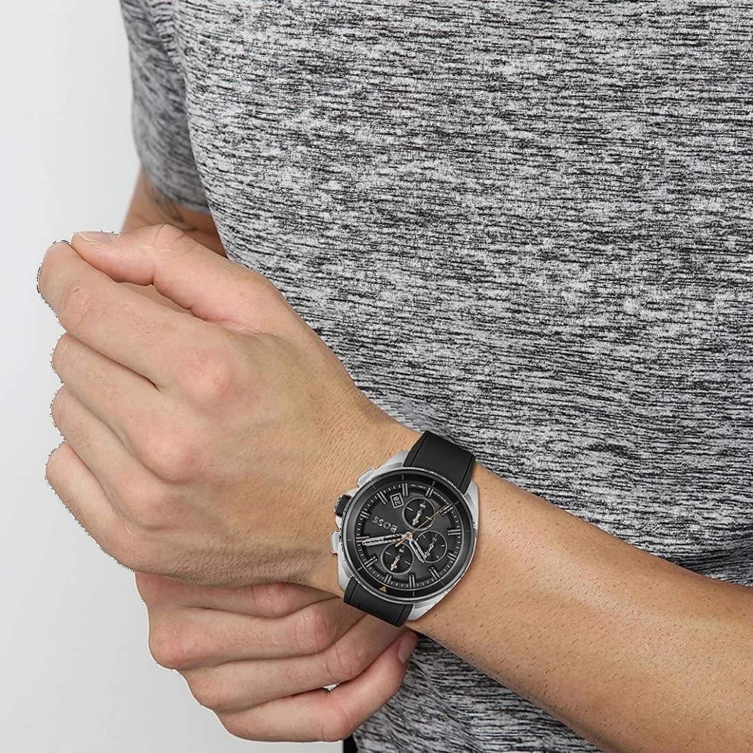 Montre Hugo Boss 1513953 homme verso boîtier argent