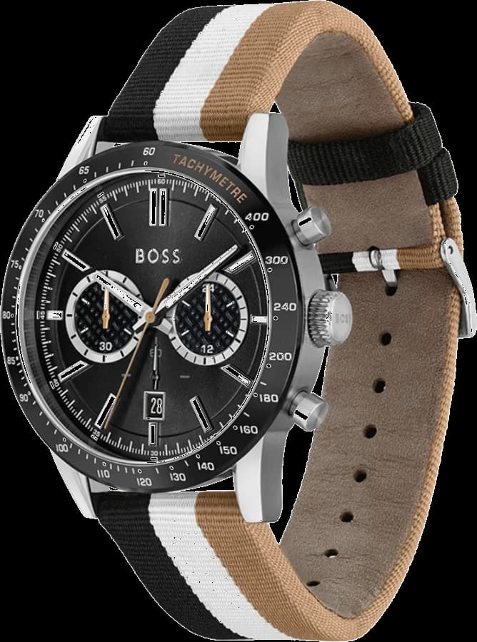 Hugo Boss 1513963 sport 44mm profil bracelet nylon multicolore boucle ardillon