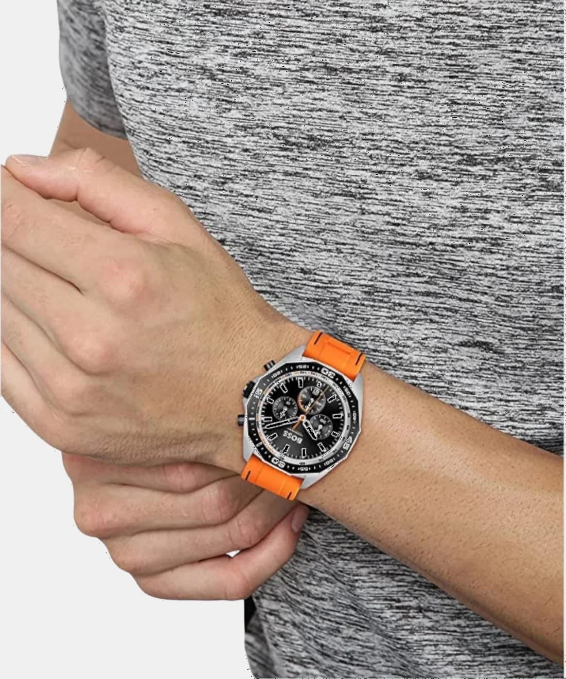 Montre Hugo Boss 1513970 boîtier acier inoxydable boucle ardillon verso