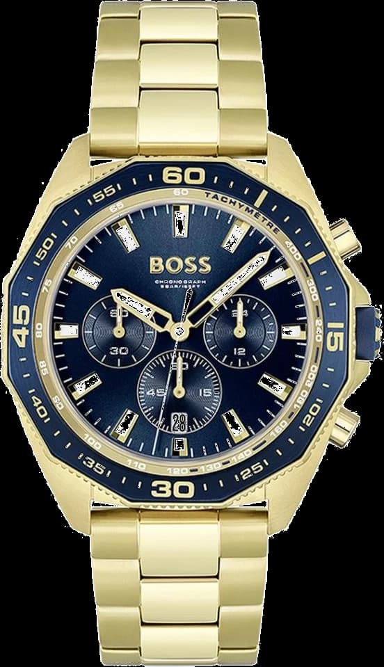 Montre Hugo Boss Energy 1513973 bracelet en acier doré jaune