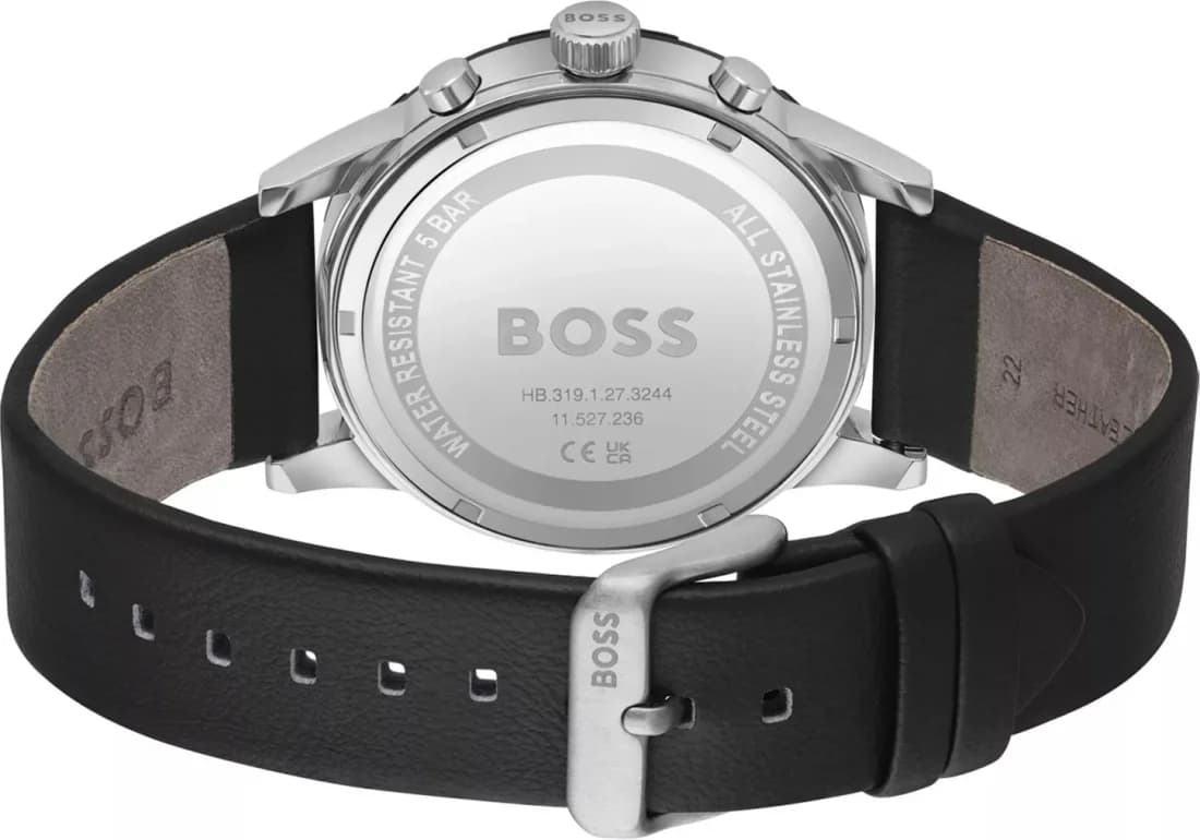 Montre Hugo Boss 1514031 homme détail cadran noir