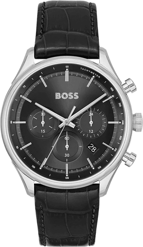 Montre Hugo Boss Sport Lux Gregor 1514049 bracelet en cuir noir