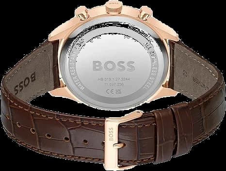 Cadran bleu montre Hugo Boss 1514050 index aiguilles quartz étanche 50m
