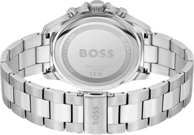 Montre Hugo Boss Troper cadran noir index bâtons chronomètre quartz