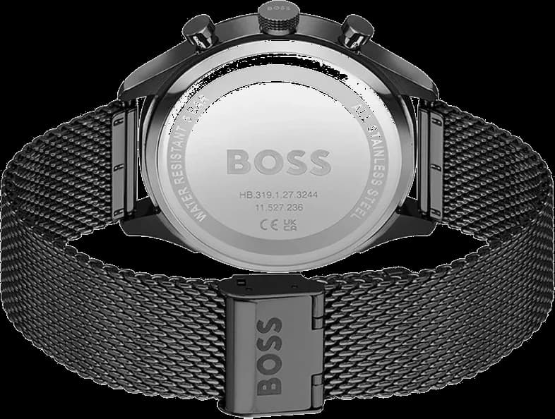 Montre Hugo Boss 1514065 homme détail cadran noir