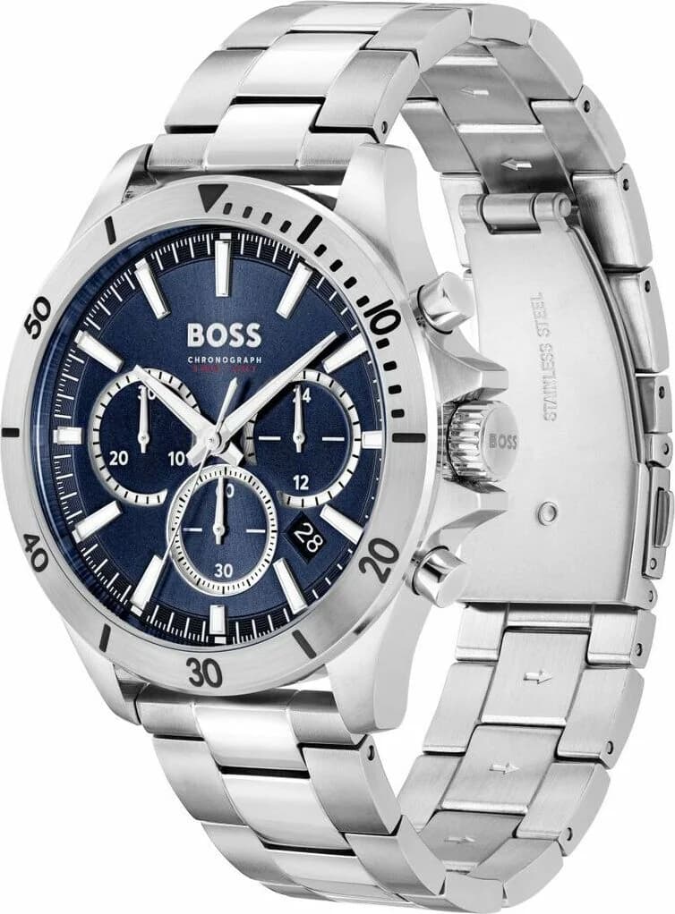 Montre Hugo Boss 1514069 Troper profil bracelet acier boucle déployante