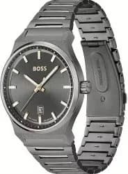 Montre Hugo Boss 1514078 Candor Acier Noir et Cadran Gris Fumé vue 2