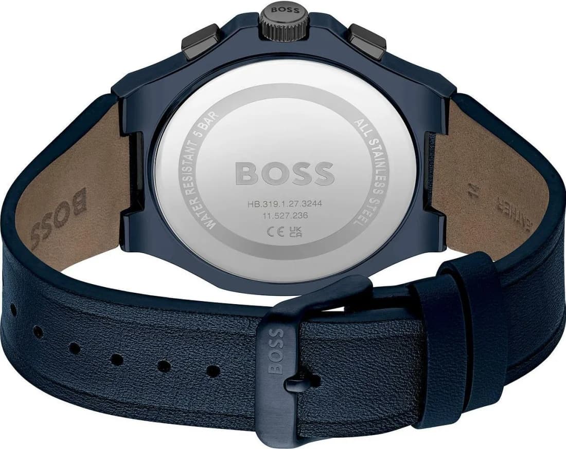 Montre Hugo Boss 1514086 homme détail cadran noir