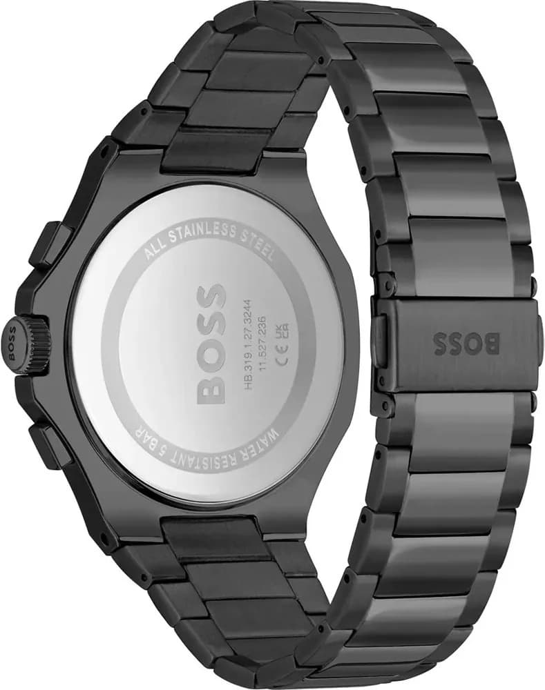 Montre Hugo Boss 1514088 homme détail cadran noir