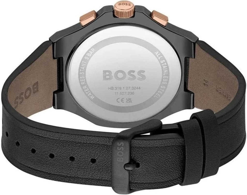 Montre Hugo Boss 1514089 homme détail cadran noir