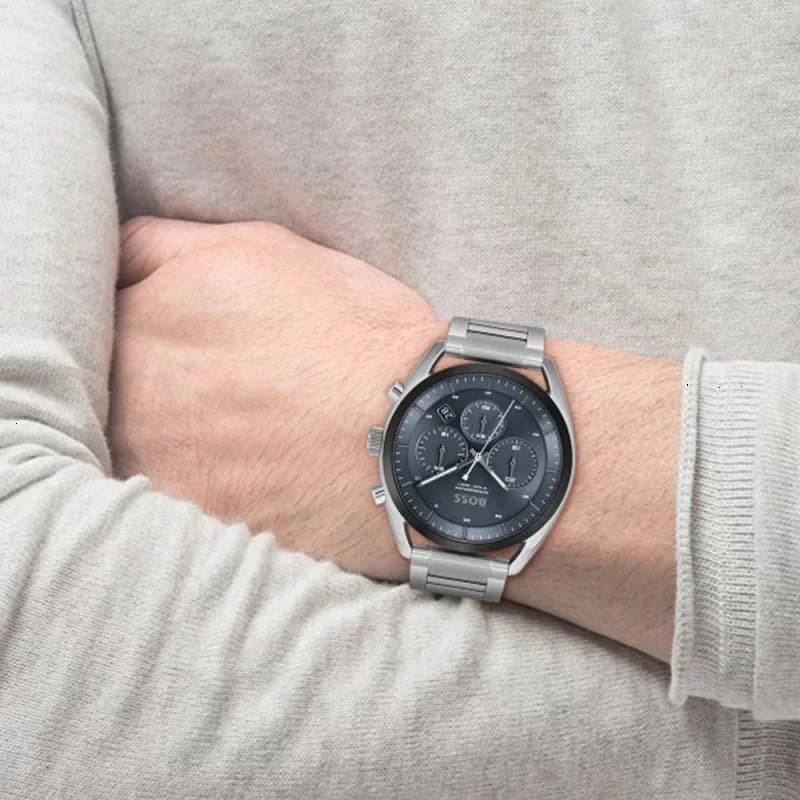Montre Hugo Boss 1514093 homme verso boîtier argent