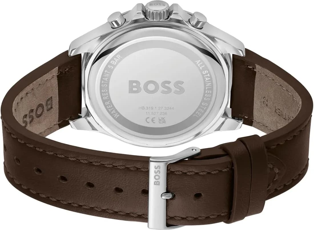 Montre Hugo Boss 1514098 homme verso boîtier argent