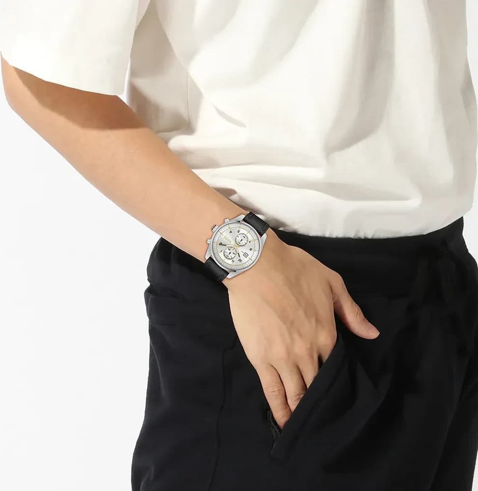 Montre Hugo Boss 1514147 homme verso boîtier argent