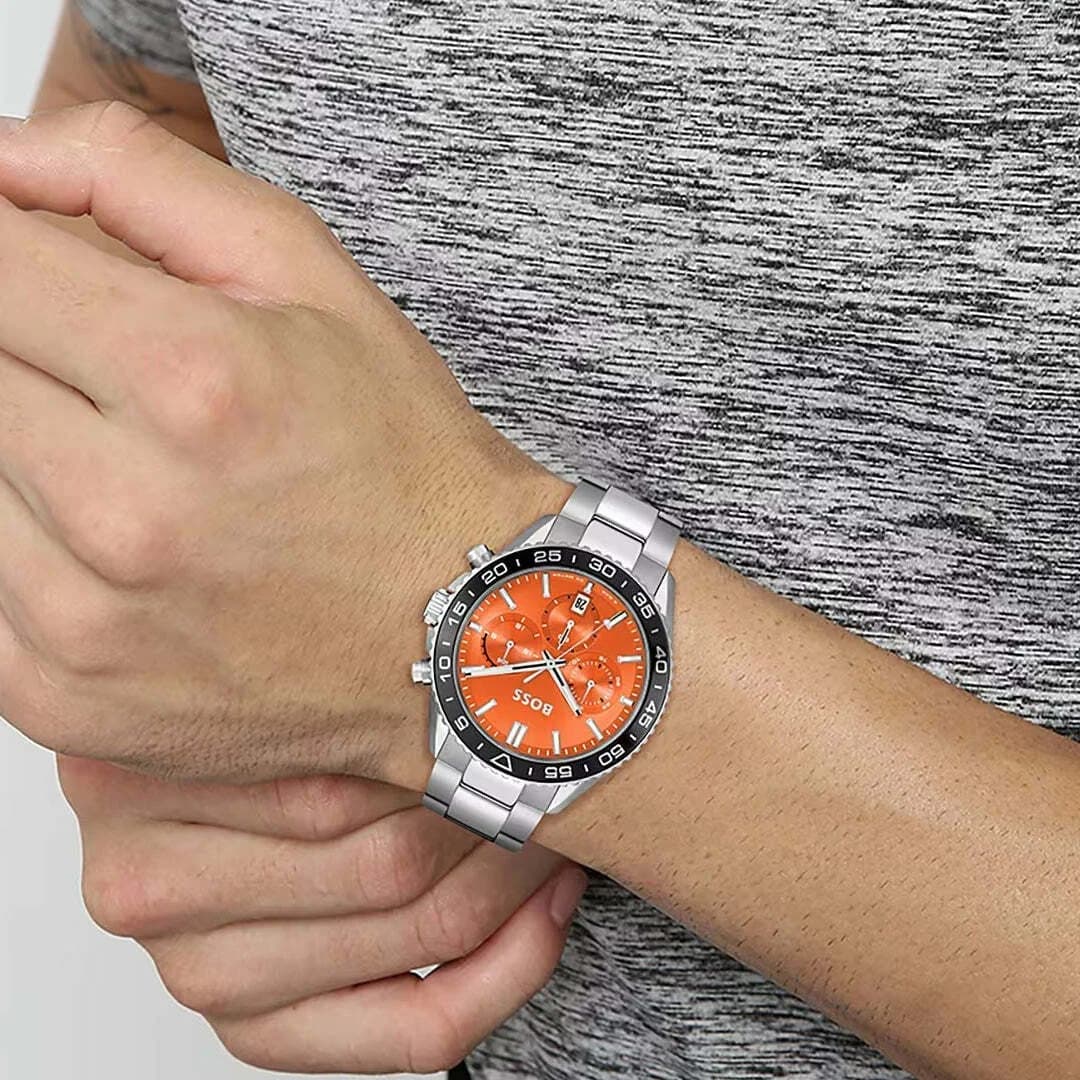 Montre Hugo Boss 1514162 homme détail bracelet acier inoxydable