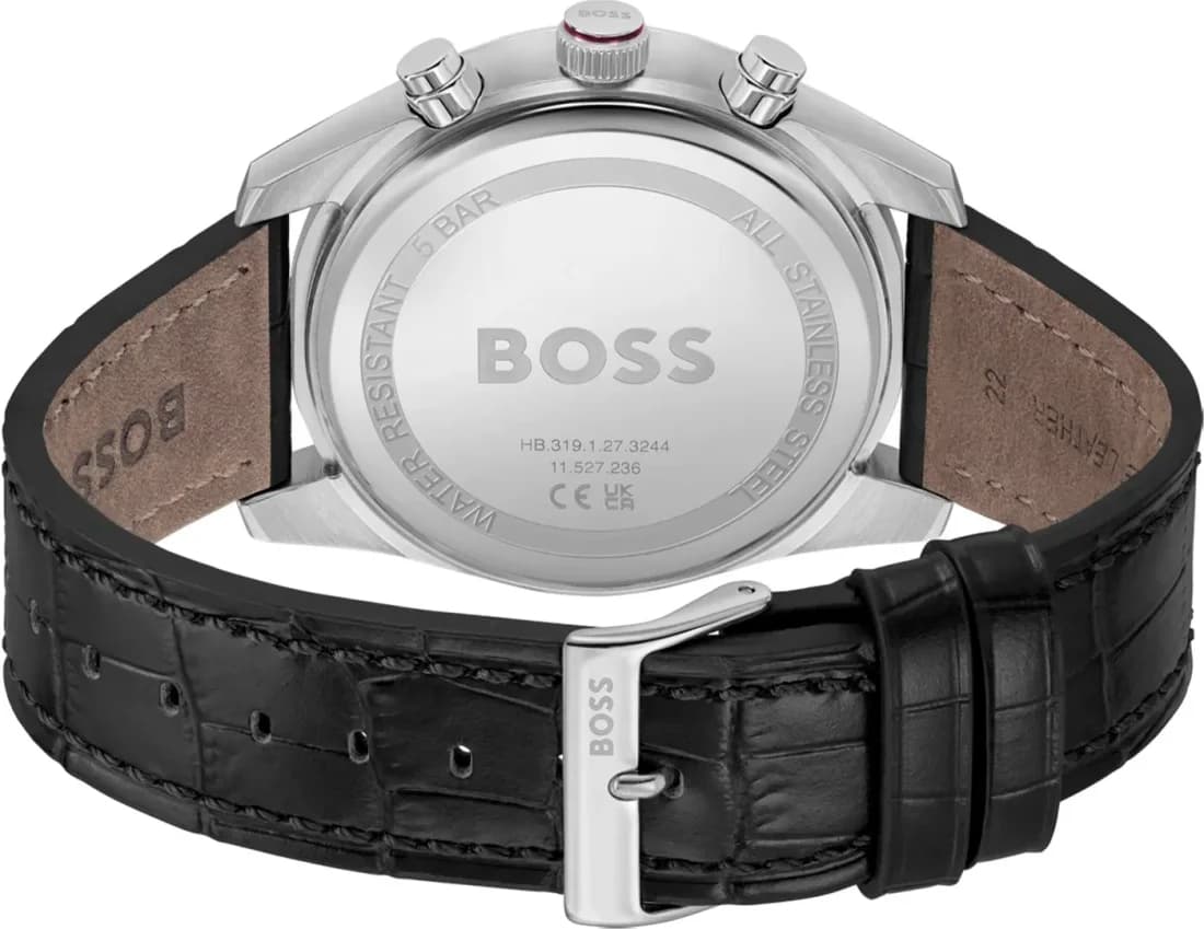 Montre Hugo Boss 1514193 homme détail cadran rouge