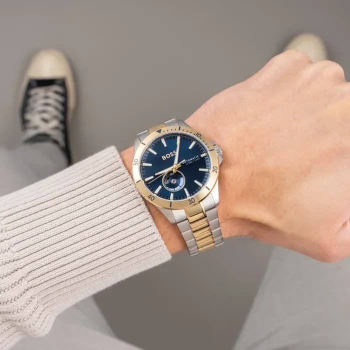 Montre Hugo Boss 1514201 homme verso boîtier bicolore