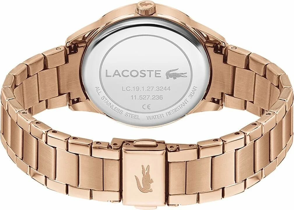 Montre Lacoste 2001172 femme détail cadran or rose