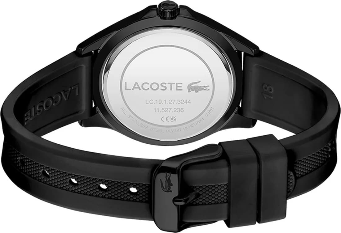 Montre Lacoste 2001223 femme détail cadran noir