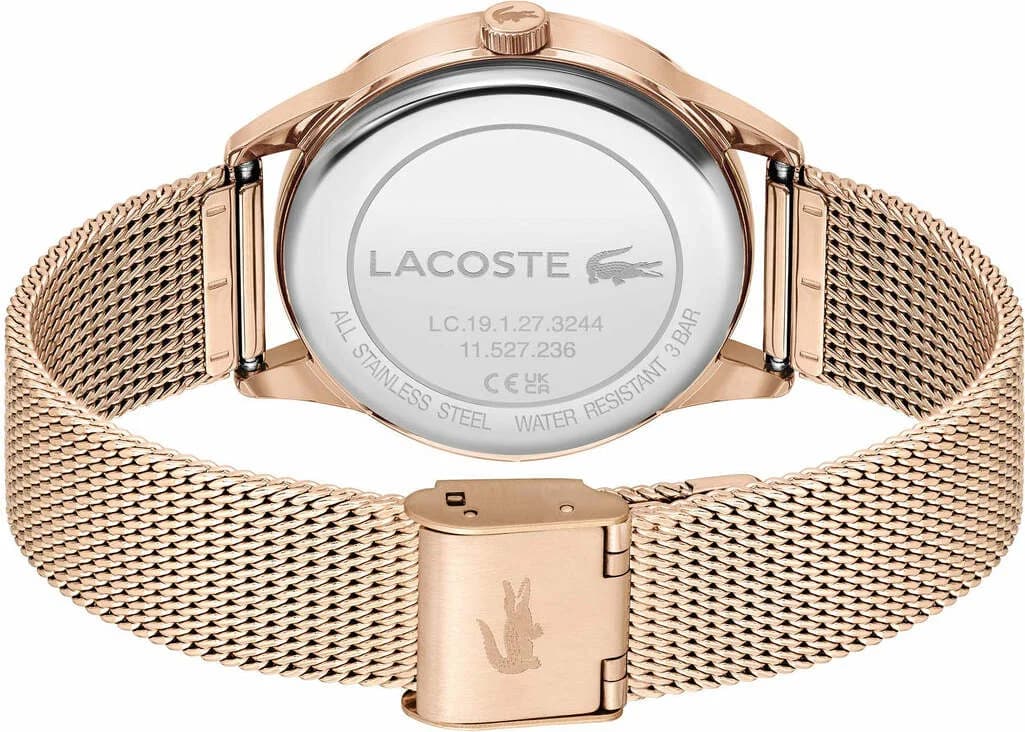 Montre Lacoste 2001261 femme détail cadran or rose
