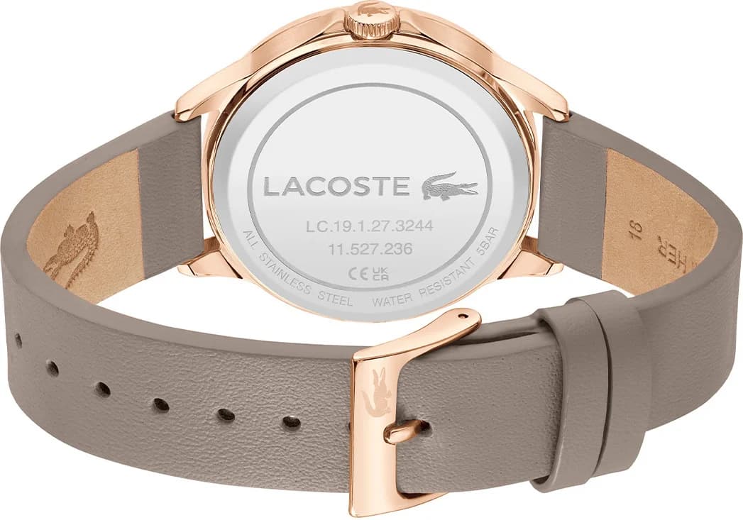 Montre Lacoste 2001339 femme détail cadran beige