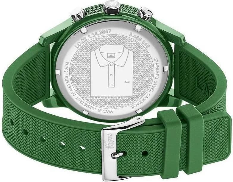 Montre Lacoste 2010973 homme détail cadran vert