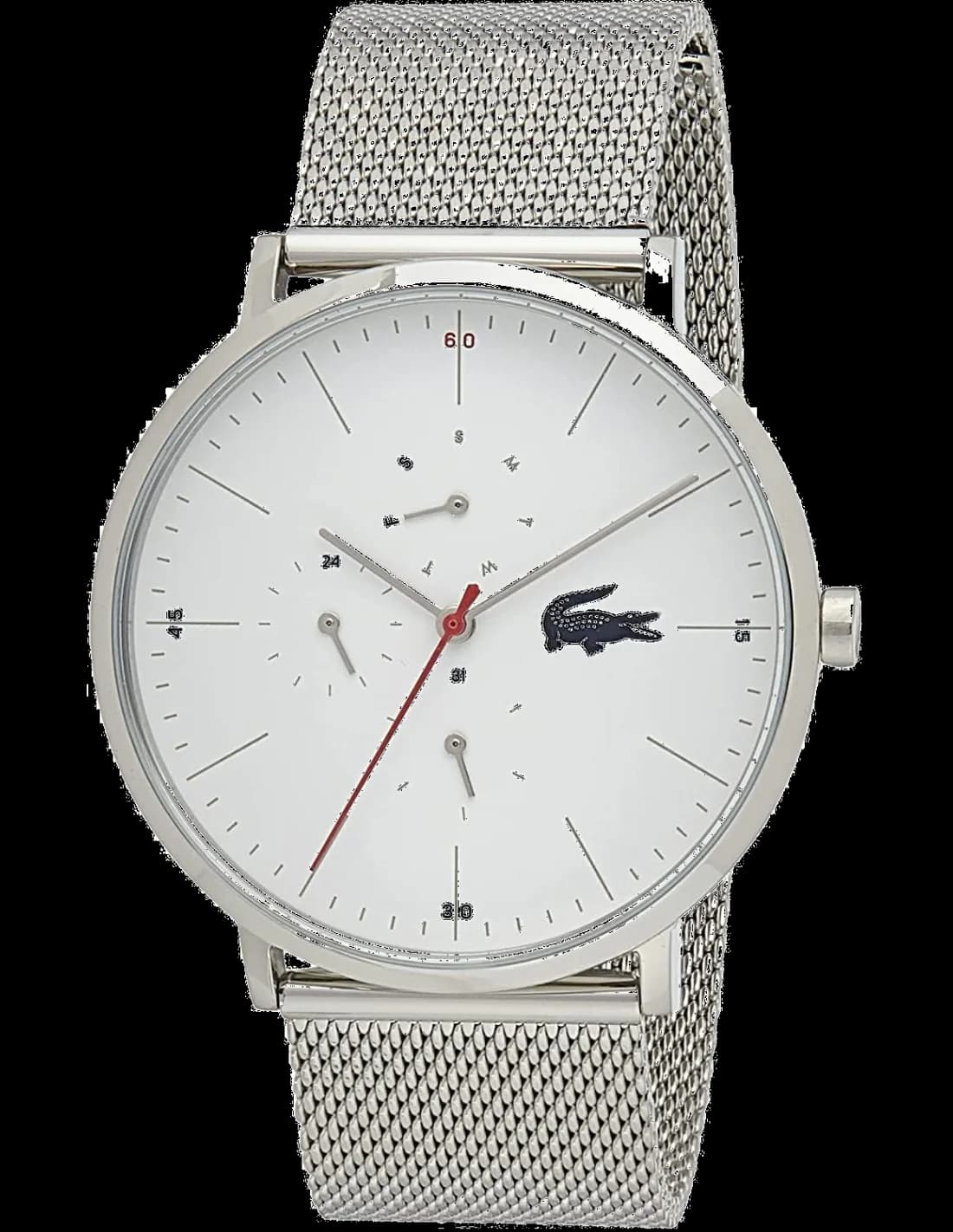 Montre Lacoste 2011025 homme cadran blanc bracelet acier inoxydable