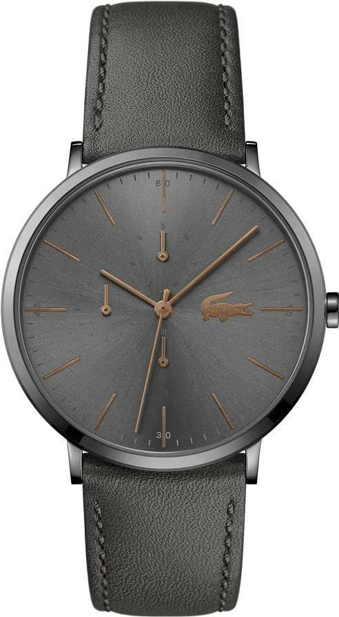 Montre Lacoste 2011059 Bracelet Cuir Gris et Cadran Multifonctions