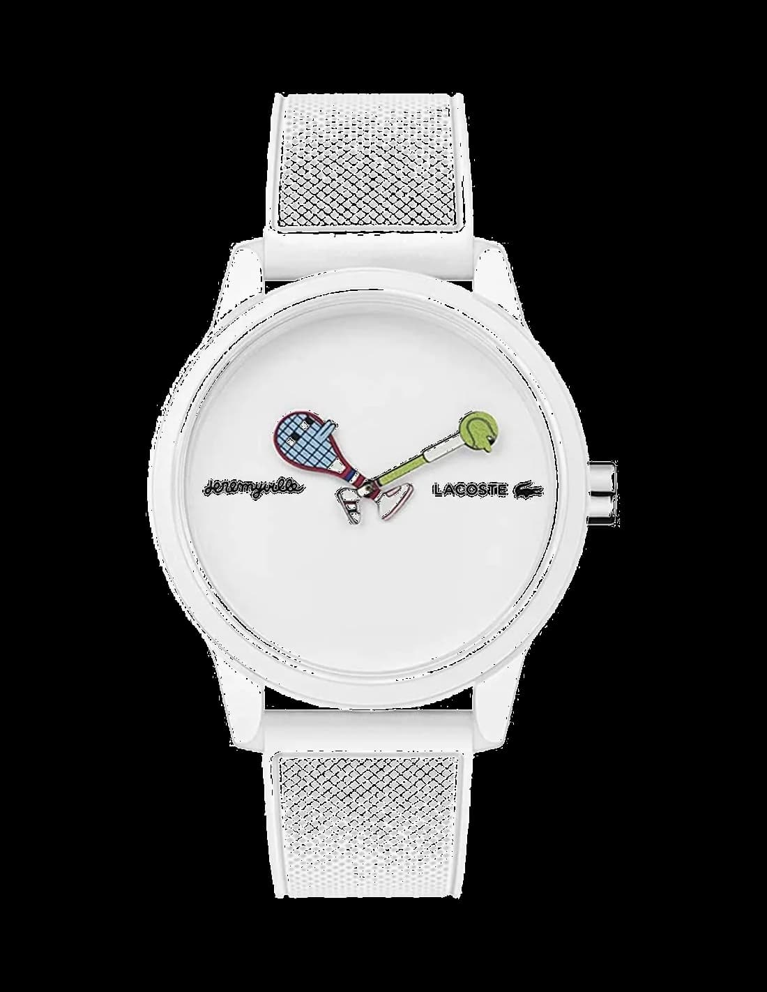 Montre Lacoste 2011072 homme cadran blanc bracelet caoutchouc / silicone