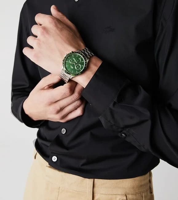 Montre Lacoste 2011080 homme verso boîtier argent