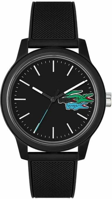 Montre Lacoste 2011134 homme cadran noir bracelet caoutchouc / silicone