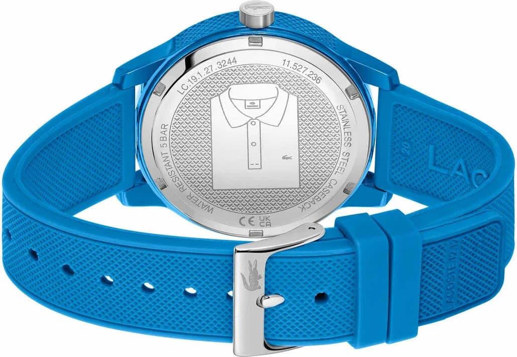 Montre Lacoste 2011193 homme verso boîtier bleu
