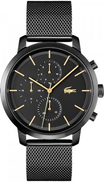 Montre Lacoste 2011194 homme cadran noir bracelet acier inoxydable