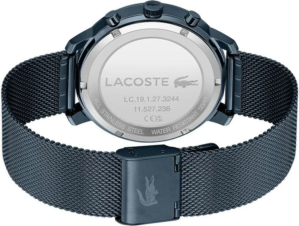 Montre Lacoste 2011196 homme détail cadran bleu