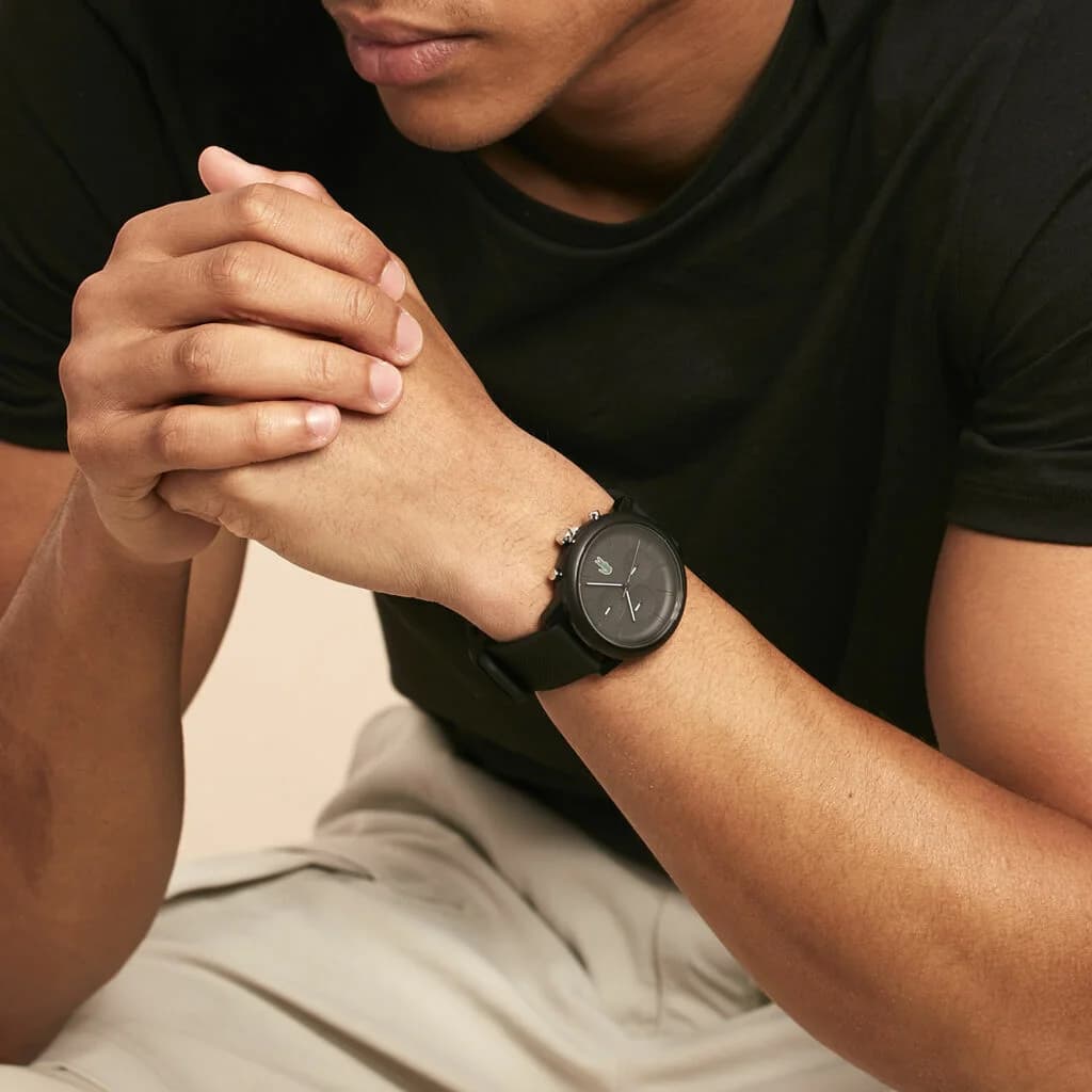 Montre Lacoste 2011243 homme verso boîtier noir