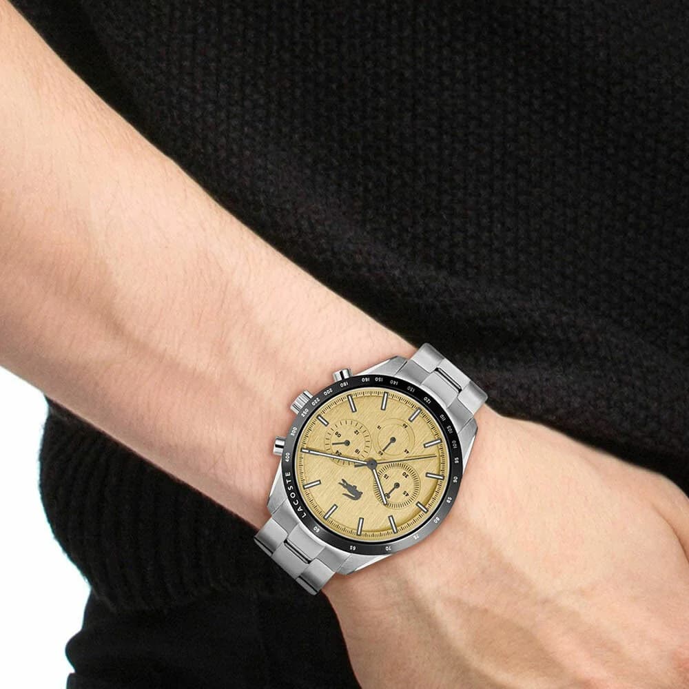 Montre Lacoste 2011271 homme détail cadran doré
