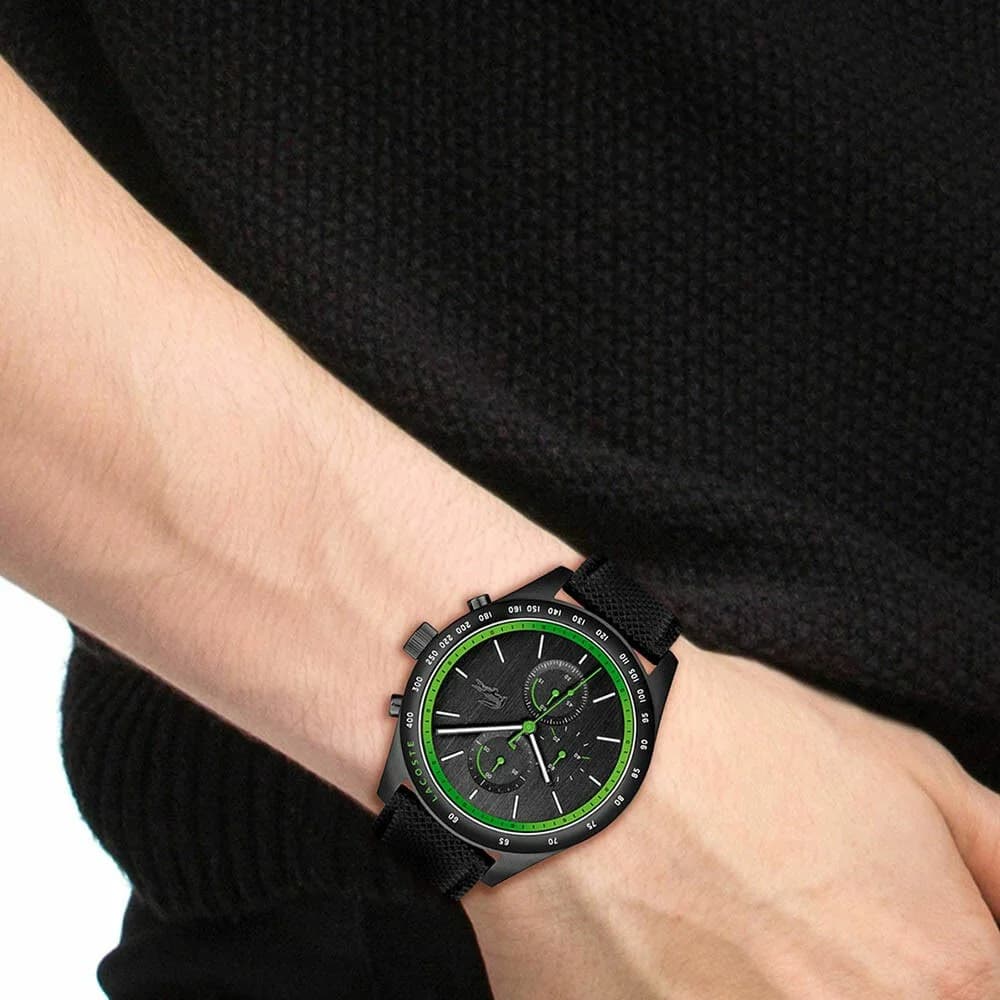 Montre Lacoste 2011296 homme détail cadran noir