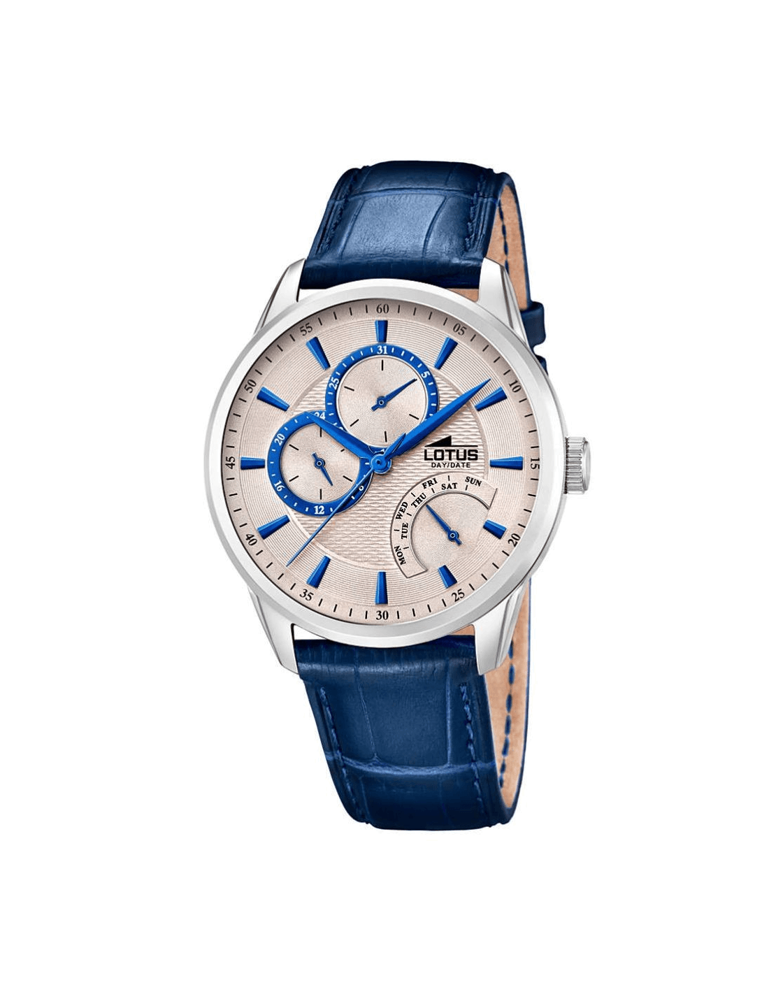 Montre Lotus L15974/6 avec Cadran Bleu et Bracelet en Acier