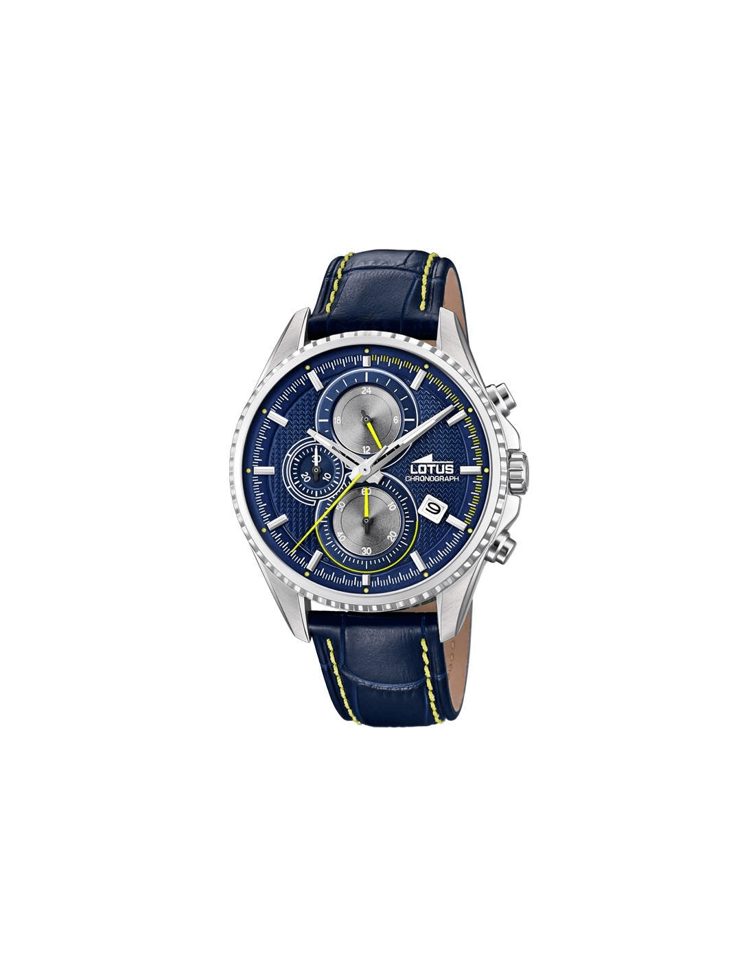 Montre Lotus L18527/3 Minimalist à Cadran Bleu et Bracelet Cuir Noir
