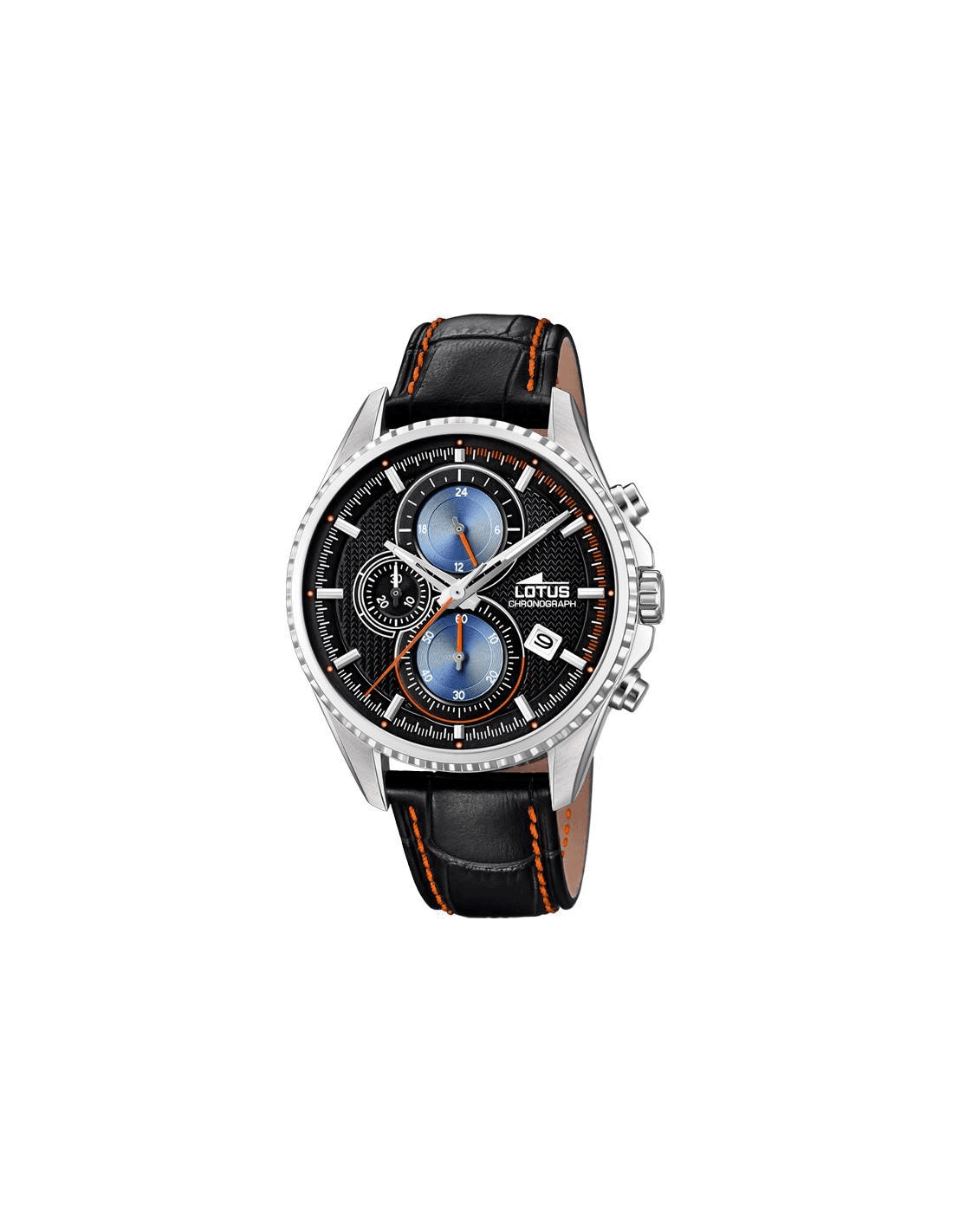 Montre Homme Lotus L18527/5 Cadran Noir et Bracelet Cuir