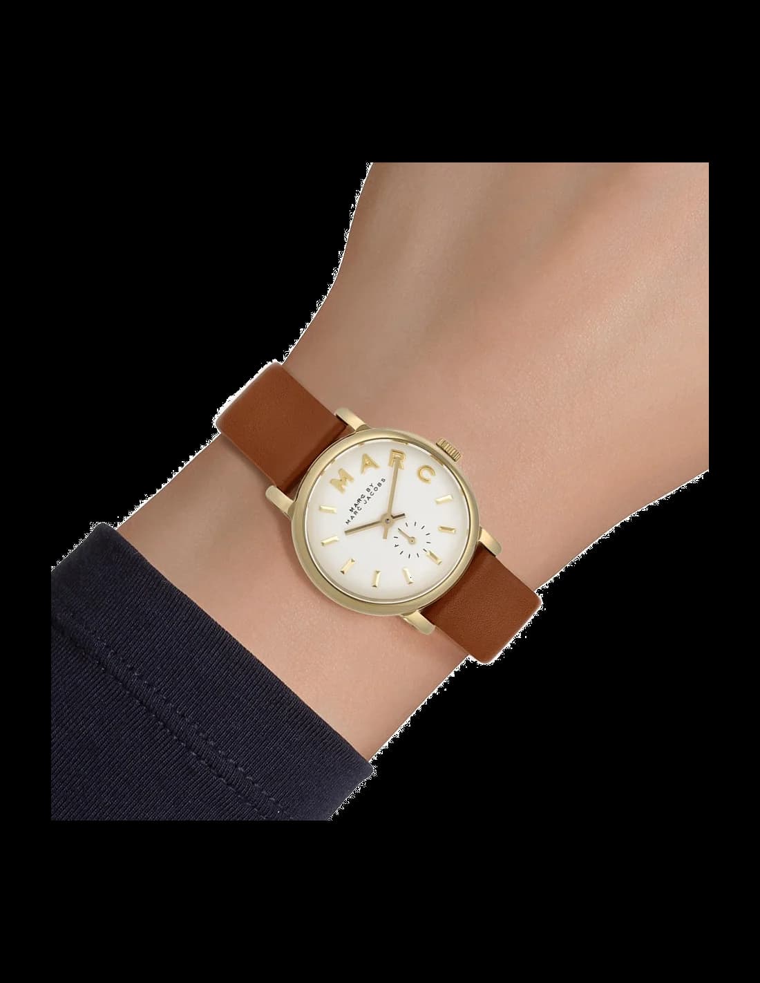 Montre Marc Jacobs MBM1317 femme détail cadran blanc