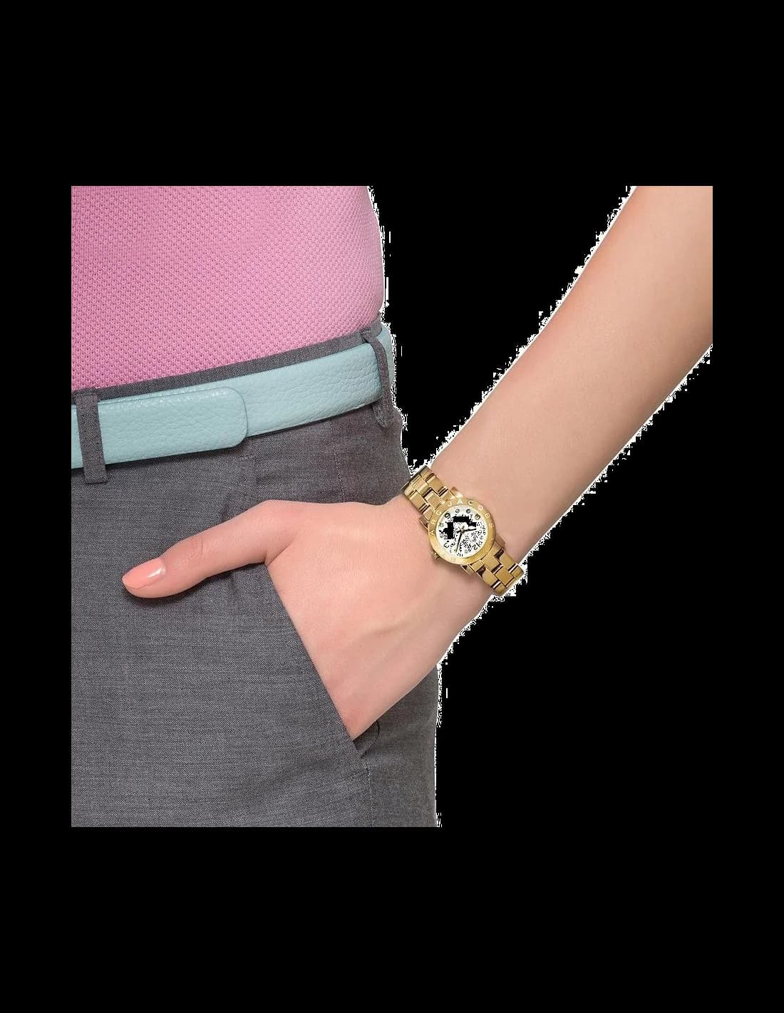 Montre Marc Jacobs MBM3057 femme verso boîtier or