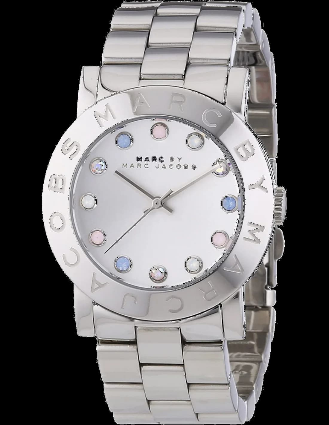 Montre Marc Jacobs MBM3214 femme cadran argent bracelet acier inoxydable