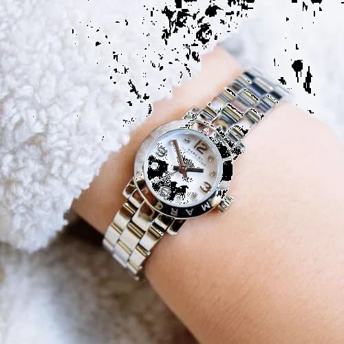Montre Marc Jacobs MBM3225 femme détail cadran blanc